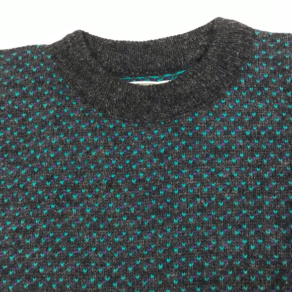 Vintage LL Bean Nordic Ski Bird’s Eye Sweater - Picture 5 of 9
